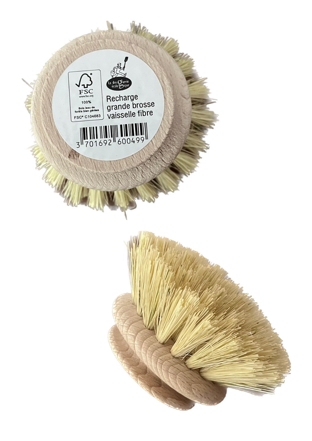 Recharge pour Brosse Vaisselle - Tête en Fibres Naturelles
